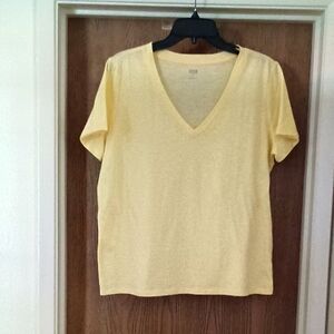 a.n.a Yellow Fitted Short Sleeve T-Shirt